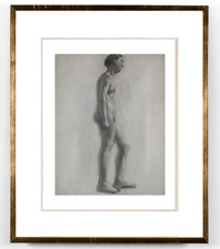 André DUFFOUR (1926-2016) nude workshop drawing woman standing 1945 (55)