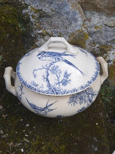 Soupière faïence ancienne - soupière, en