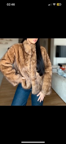 Manteau fausse fourrure camel - manteau,