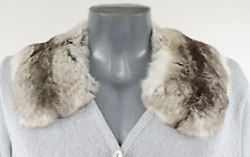 Fourrure Écharpe Vert Chinchilla Bubi Col Filets Veste Manteau Cape Nature Gris