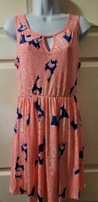 Bo•Bel Pink And Blue Flowy Sleeveless Dress Size Medium