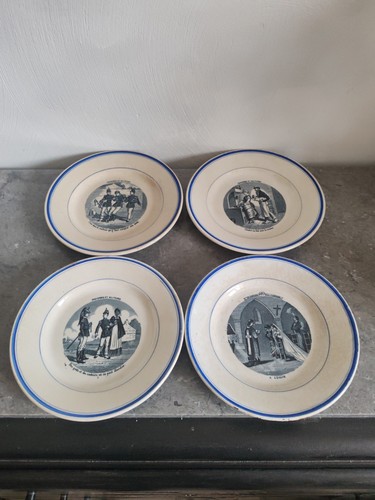 Lot assiettes parlantes - 4,
