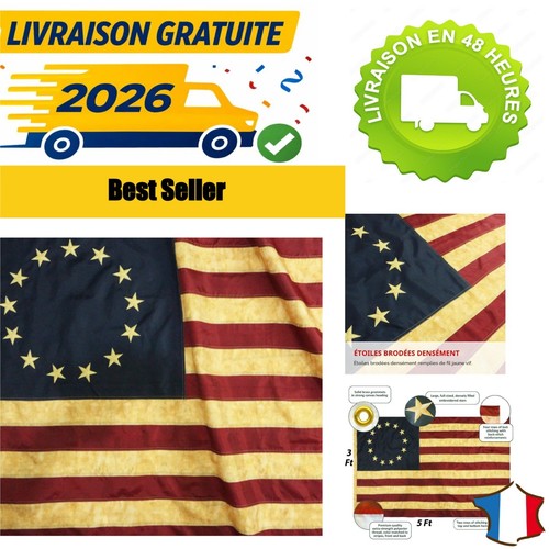 Anley drapeau betsy ross nylon - anley,