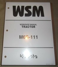 KUBOTA M6S-111 Manuel