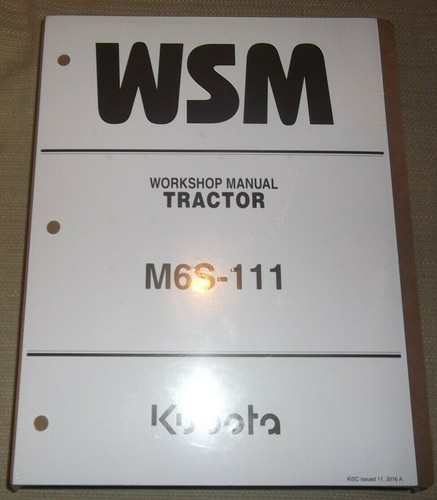 Kubota m6s 111 - m6s-111, manuel