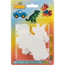 Hama Perles à repasser Blister Plaques 3 pièces voiture dinosaure perroquet a...