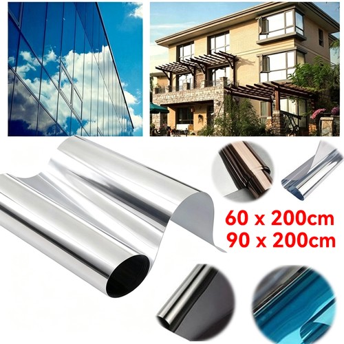 Film solaire miroir argent - film,