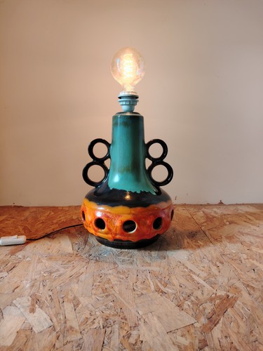 Lampe céramique fat lava - lampe,