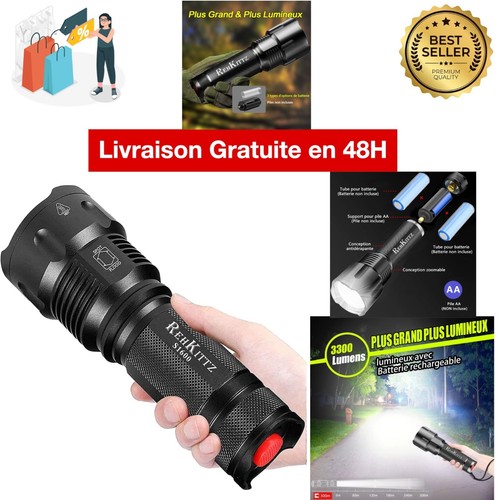 Lampe torche led rehkittz - torche,