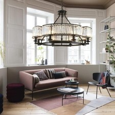 33.5" K9 Crystal Chandelier