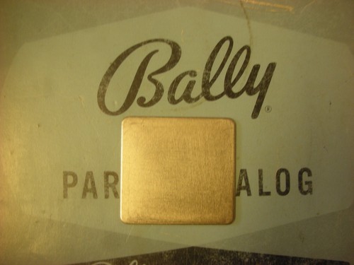 Flipper bally plaque - ,