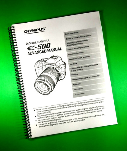 Owners manual for - owners, olympus