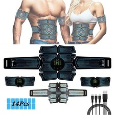 Electrostimulateur Musculaire Abdominale Ceinture EMS 6 Modes et 10 Intensités