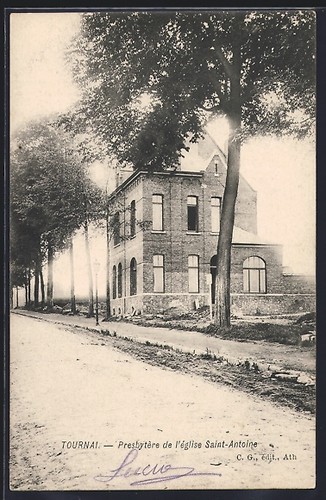 Cpa tournai presbytère - tournai,,