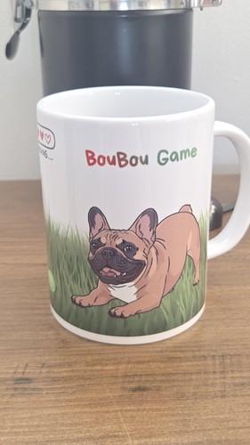 Mug blanc motif chien