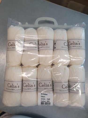 Lot pelotes laine - 10, de