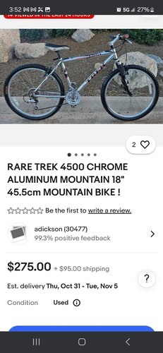Rare trek 4500 chrome aluminum - chrome,
