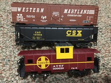 Bachman Lot of 3 model train cars HO Scale, Removed from Digital Commander Set