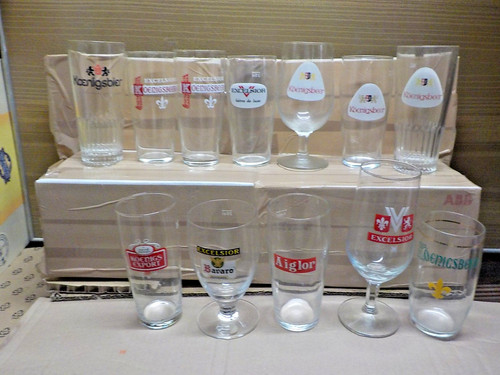 Verre ancien biere - 21,