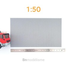 Bardage 1/50 Miniature Mur Tôle Hangar Entrepôt Camion Décor Diorama Transport