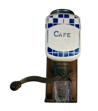 MOULIN A CAFE MURAL EN FAIENCE