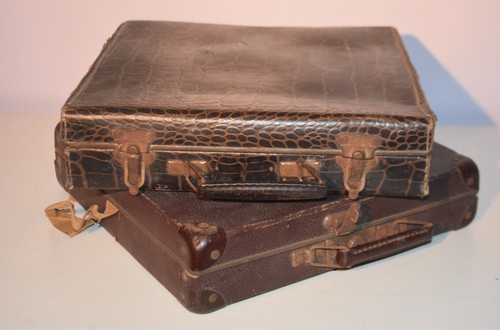 Lot valises anciennes pour - valises,