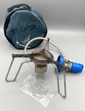 Tristar Camping Gaz low profile portable backpacking stove with travel case