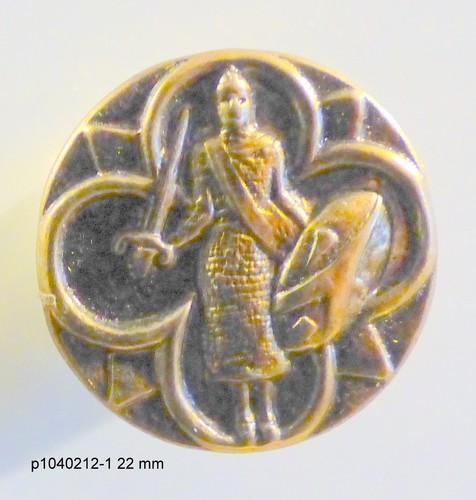 Bouton metal chevalier en - bouton,