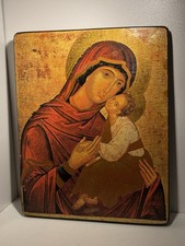 Plaque Bois Religieuse 