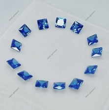 Lot de 24 pierres précieuses en vrac certifiées saphir de Ceylan bleu naturel...