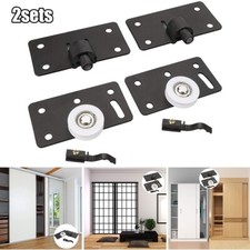 2set Porte Coulissante Rouleau Placard Garde-Robe Concave Nylon Roue Résistant