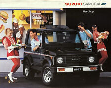 Suzuki Samurai Hardtop Brochure Brochure Depliant 09/1986 America