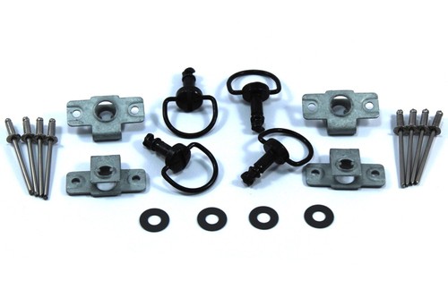 Dzus attaches noir anneau d - attaches,