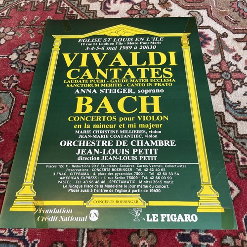 Vivaldi cantatas poster - vivaldi,