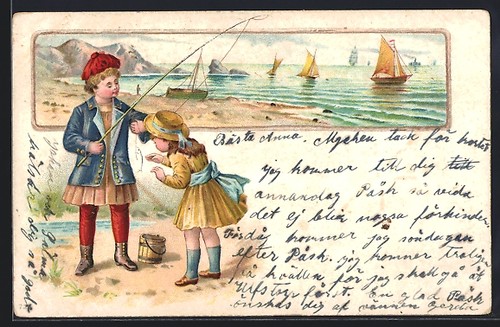 Lithographie enfants avec