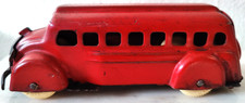 1930s Wyandotte Pressed Steel 6" Red Bus!