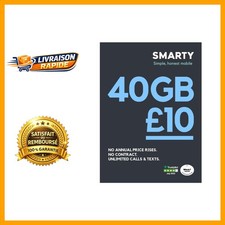 SMARTY Carte Sim 30 Go, appels