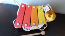 Jouet d'éveil xylophone Djeco Vache Bois et Métal
