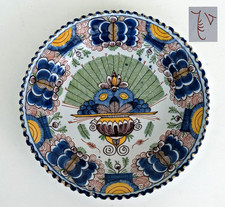 DELFT Rare Assiette Faïence