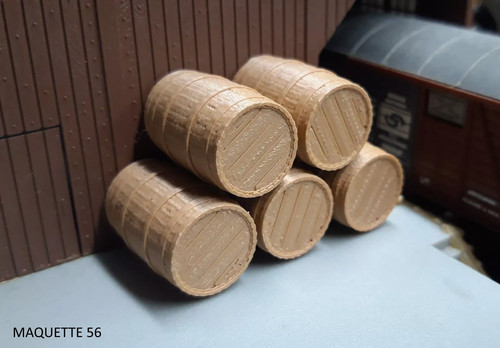 Lot barriques tonneaux - 1/43,