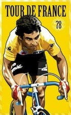 Plaque métal   vélo cyclisme