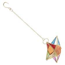  Bougeoir en verre de couleur