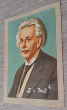 Card CHOCOLATE JACQUES 1960' - Instructive Chromos ALBERT EINSTEIN (2) Physicist