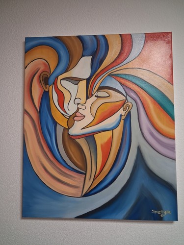 Tableau amour peintures - tableau, "l’