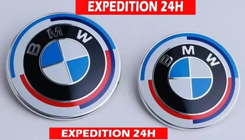 Bmw insigne capot 82mm - 2x,