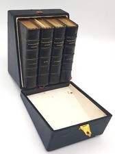 PAROISSIEN ROMAIN très complet. 1908. 4 Volumes pour 4 Saisons. Maroquin bronze