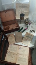 Antique still J. DUJARDIN Salleron in box wooden suitcase OENOLOGY Notes
