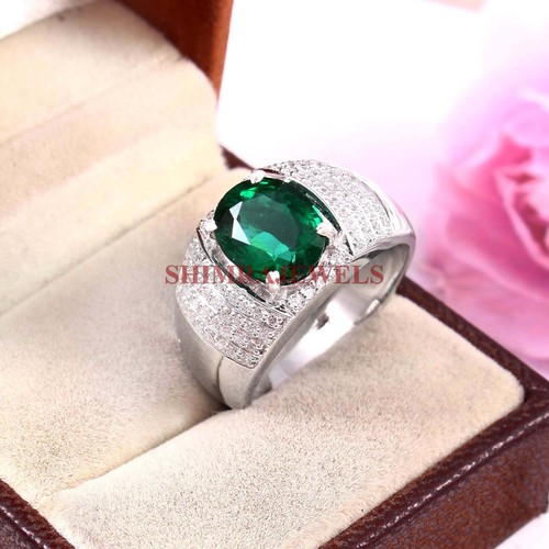 Bague homme 191 émeraude - bague,
