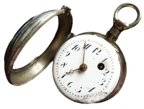 Montre gousset coq en - a,