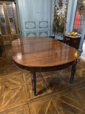 Grande Table De Salle à Manger En Acajou, époque XIXème.